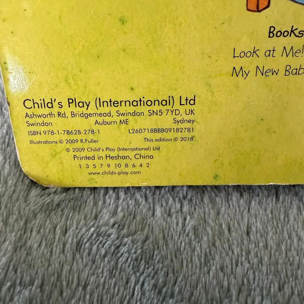 My New Baby Cardboard Childrens Book Rachel Fuller